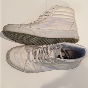 Vans White Canvas Sk8-Hi